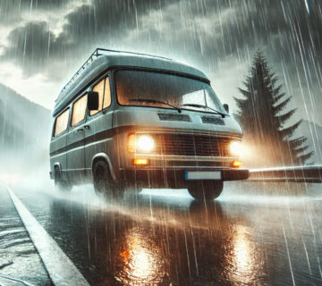 lluvias y camper
